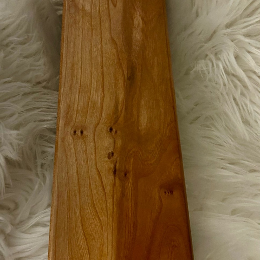 Handmade Hanging Wooden Door Harp (15” x 4” x 1.5”) - Picture 4 of 7